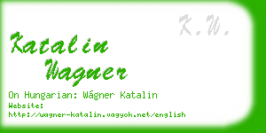katalin wagner business card